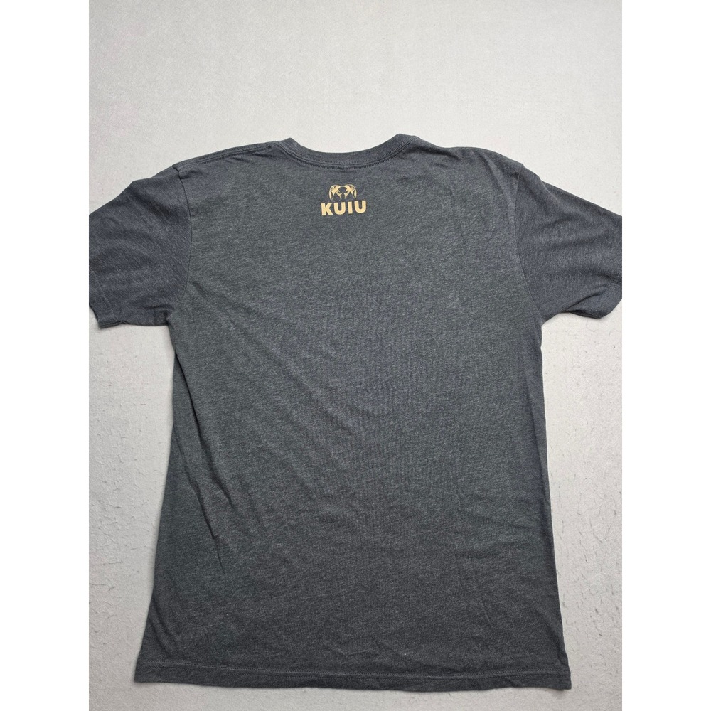 KUIU T-Shirt Men's Medium Charcoal Gray Camo Big Ram Logo Cotton Everyday Wear - Picture 2 of 7